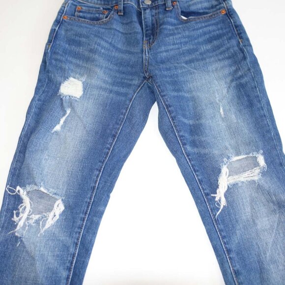 Gap Women's Best Girlfriend Cropped Jeans Size 26 Blue Mid Rise 25" Inseam Denim - Picture 3 of 9